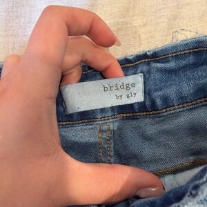 Bridge by GLY Women's Light Blue Flare Jeans